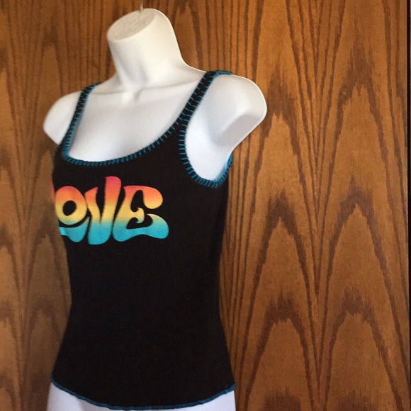 Groovy Knit 1970s LOVE Tank - Picture 2 of 5